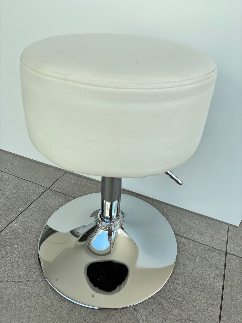 Hocker: Vanity stool adjustable height – Gebraucht aus Steinhausen von ChromeVintage 1