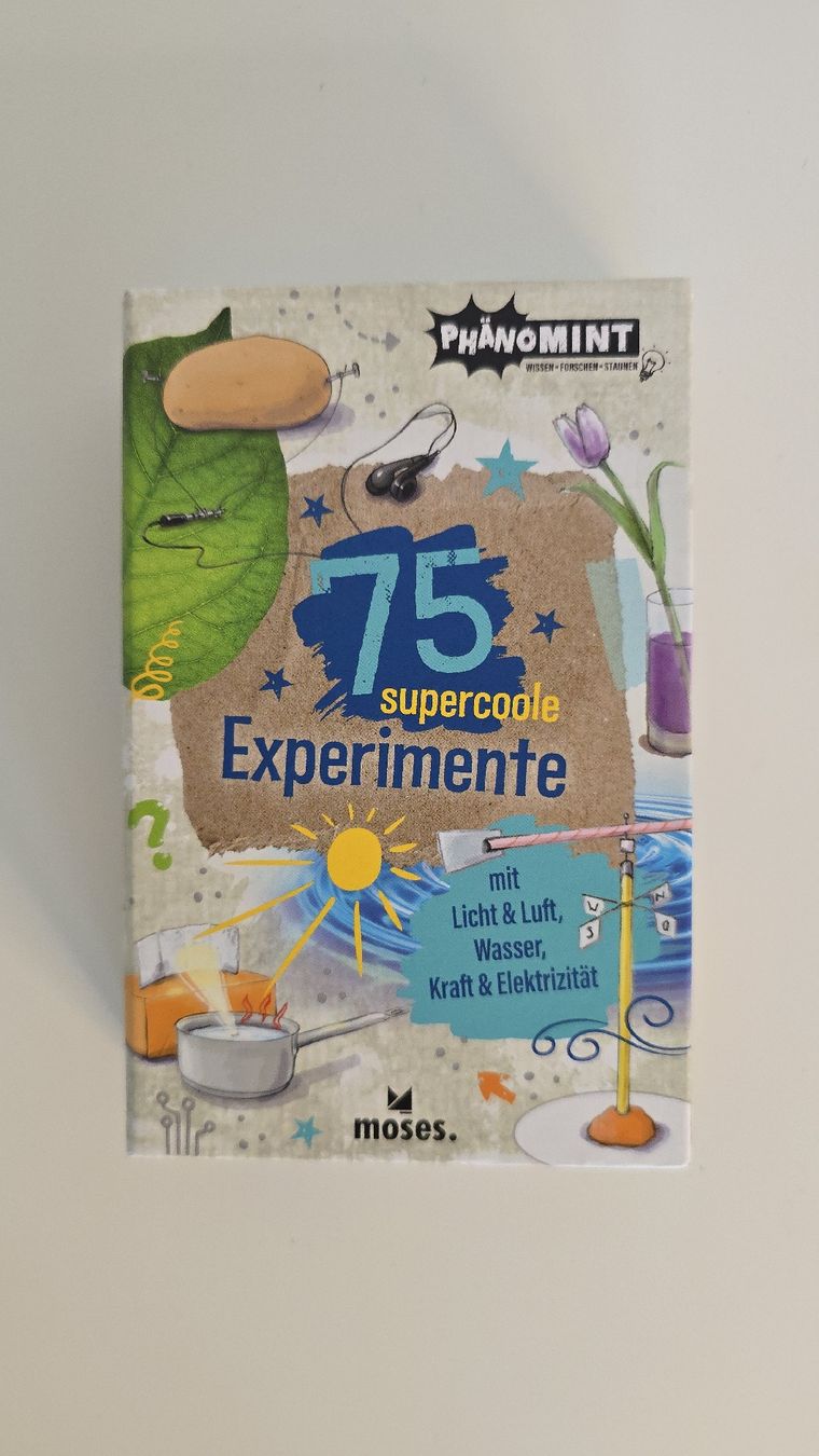 Giochi: "75 supercool Experimente" Kartenset ab 7 Jahren – Nuovo e nell'imballaggio originale da Buchberg venduto da MaddieF