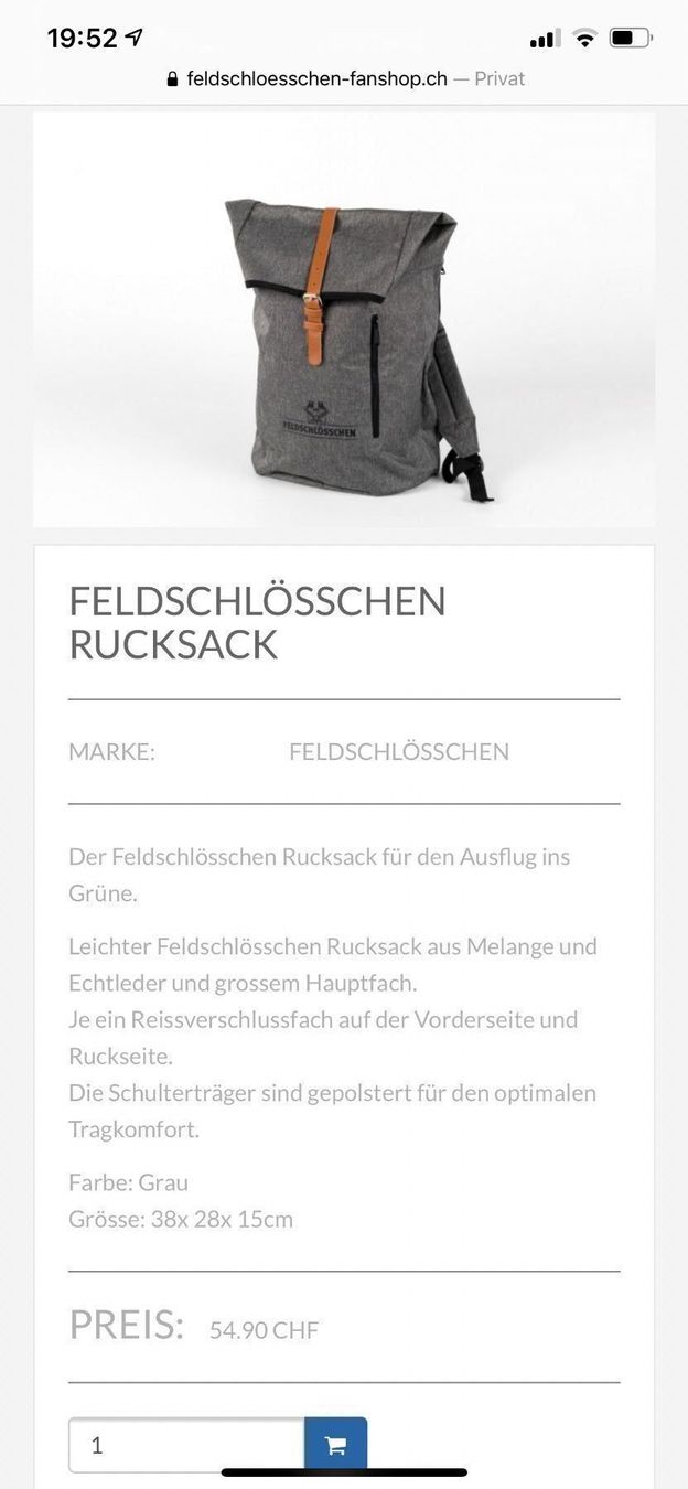 Zaini: Cardinal Rücksack neu Thermo – Nuovo e nell'imballaggio originale da Gersau venduto da Second-Hand-Shop