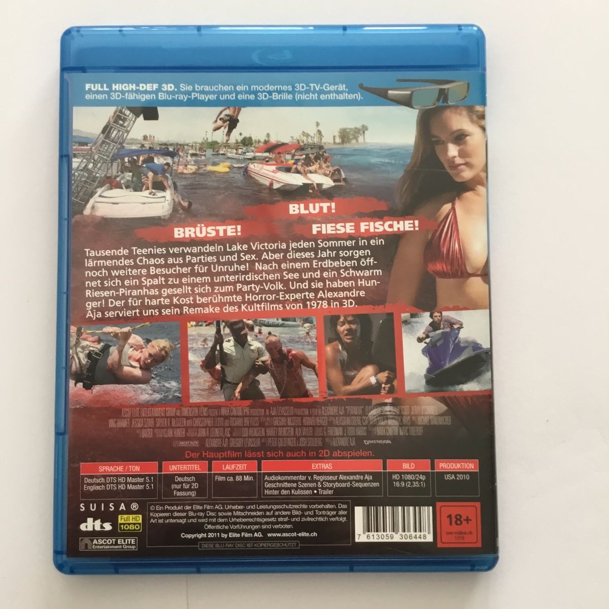 Tutti i DVDs: Piranha- 3D - + 2D - Blu Ray Neu Wertig – Nuovo (secondo la descrizione) da Blauen venduto da berlingo65 1