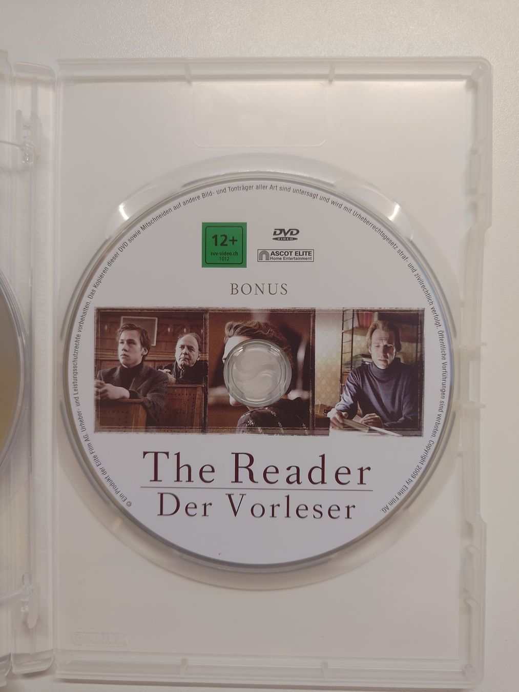 Tutti i DVDs: The Reader - Der Vorleser – Usato da Liestal venduto da Kratzilla 2