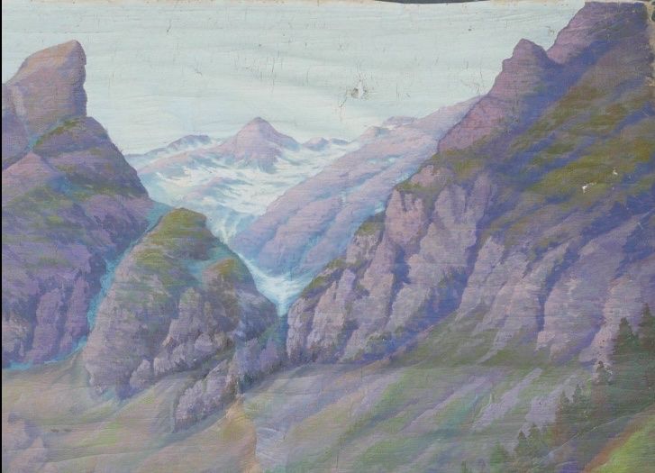 Dipinti: Seealpsee mit Rossmad ca 1900-1920 – Difettoso da Wolfhalden venduto da SecondAntique 7