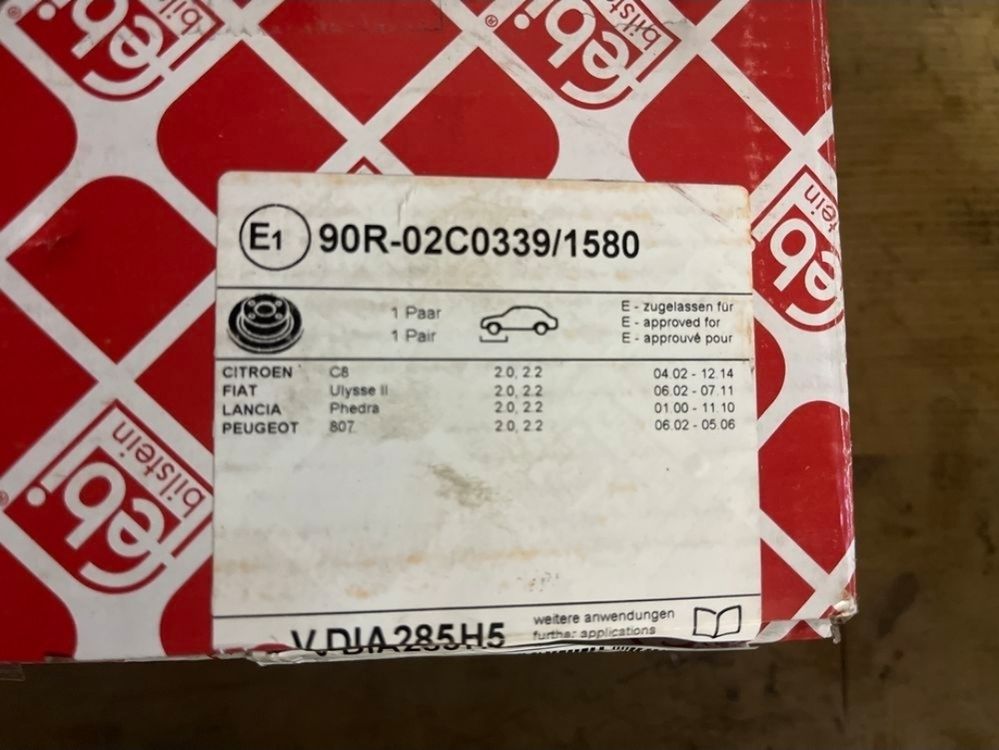 2X NK RADLAGER-SATZ VORNE PASSEND FÜR CITROËN C8 FIAT ULYSSE LANCIA PHEDRA