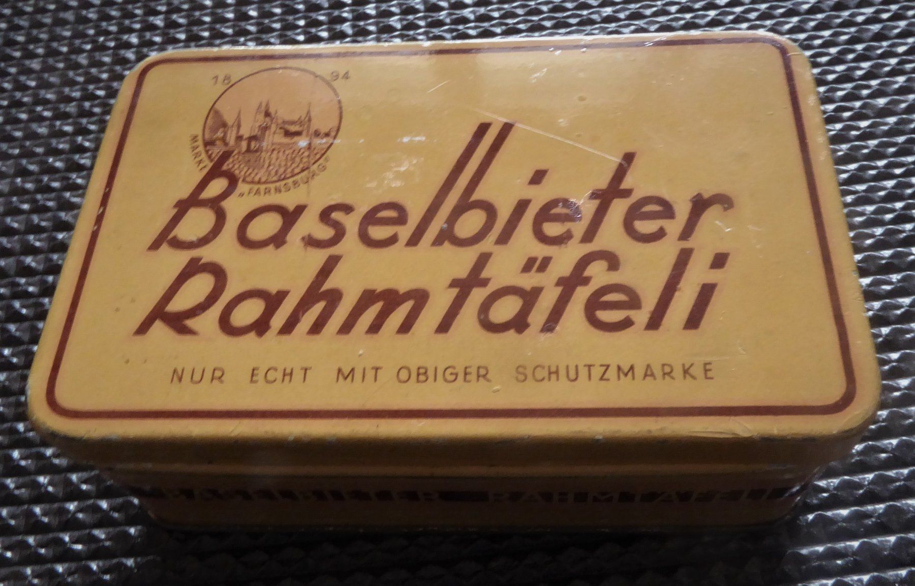 Barattoli: Blechdose Baselbieter Rahmtäfeli – Usato da Schaffhausen venduto da Rosenmund