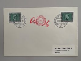 1946 Breifmarken Ausstelung Aarau 2x Nr. 262 Sonderstempel