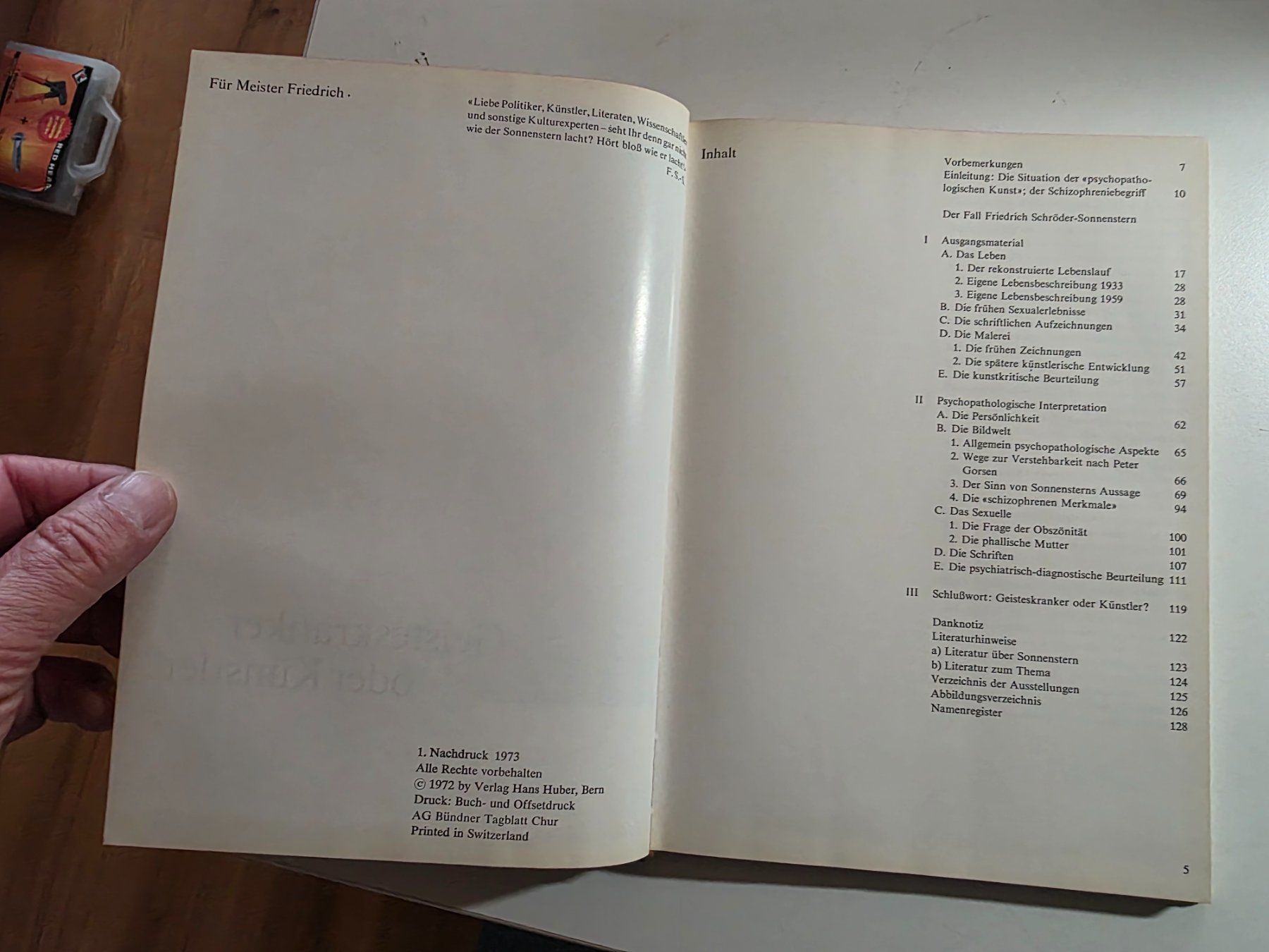 Bücher: Geisteskranker oder Künstler- Friedrich Schröder Sonnenstern – Gebraucht aus Walterswil BE von Lonitti 3