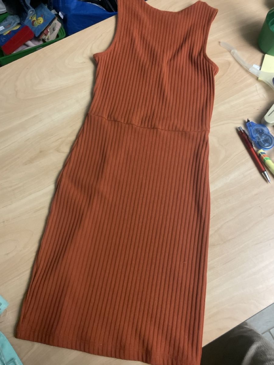 Vestiti: Even&Odd Kleid, gerippt, Rostbraun, Gr.XS – Usato da Obergerlafingen venduto da cabo4