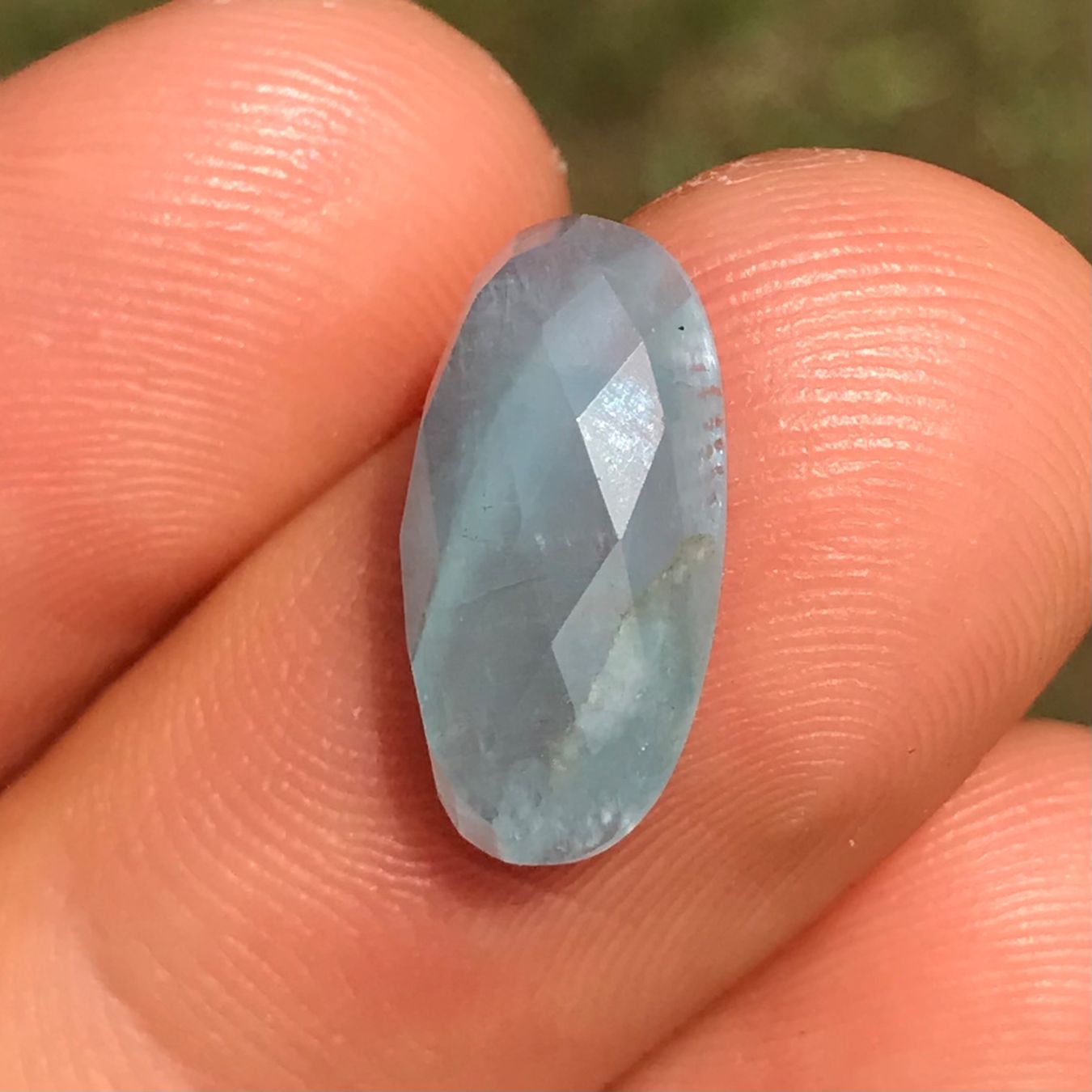 Pietre preziose: Aquamarin Cabochon, Rosenschliff, 4.5 Karat – Nuovo (secondo la descrizione) da Biel venduto da djvalbnc 2