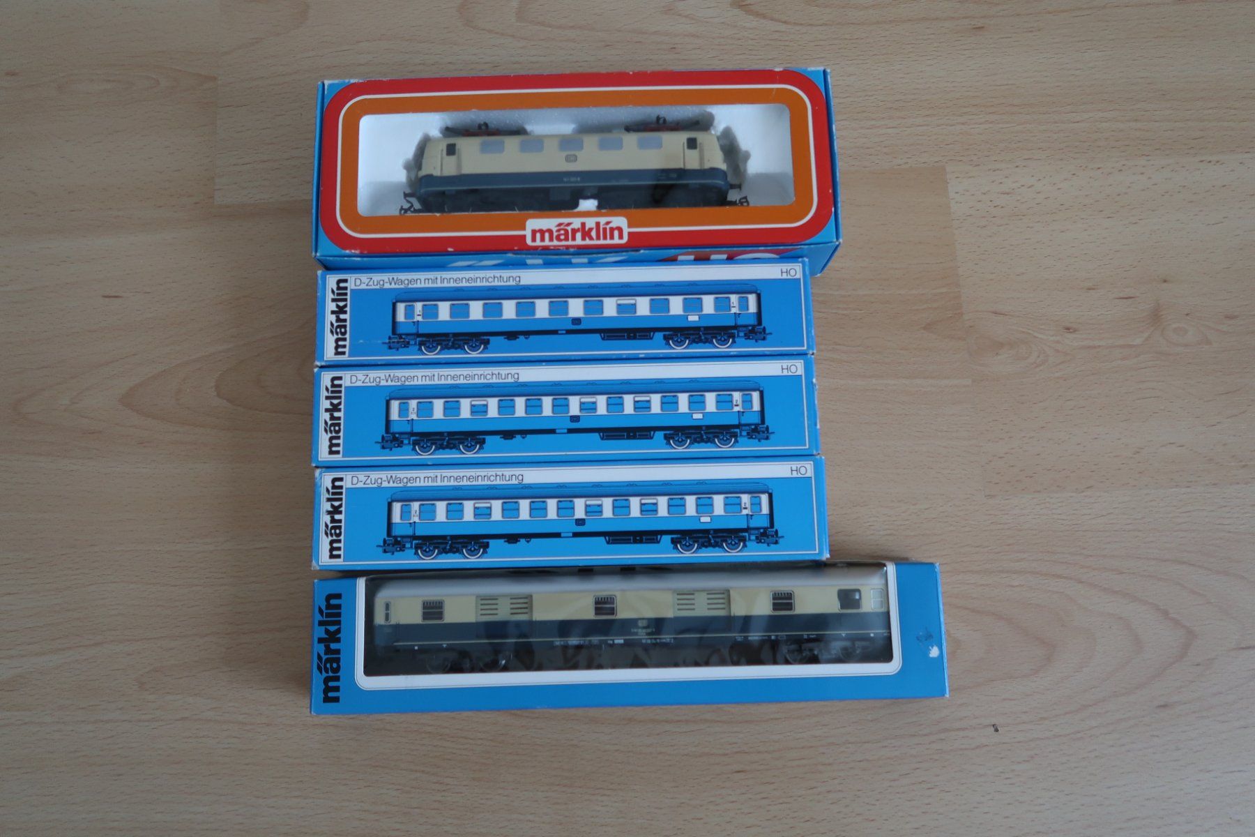 Märklin Modellini di ferrovie: Train DB bleu et blanc marklin – Nuovo e nell'imballaggio originale da Cortaillod venduto da duchmoc