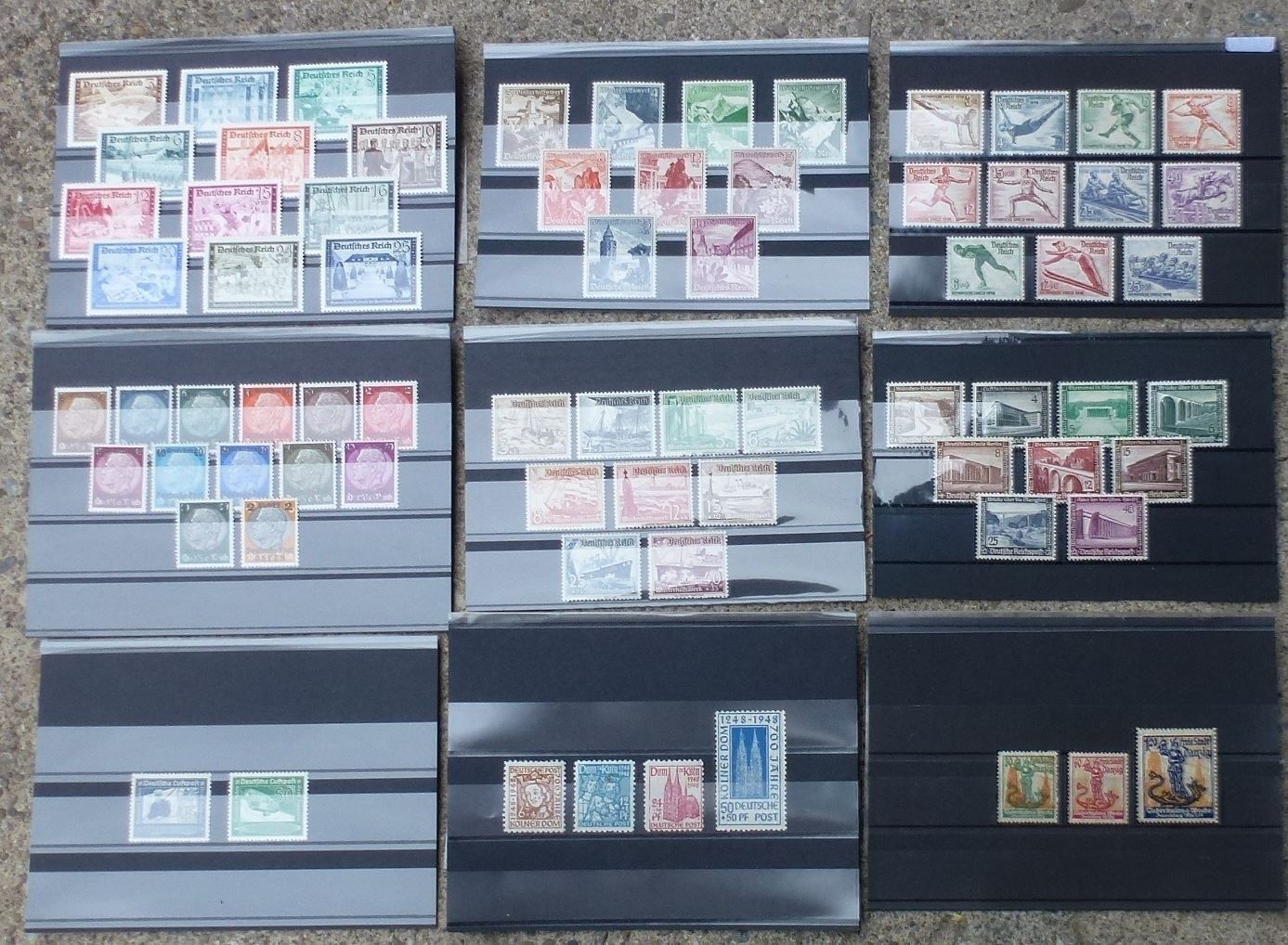 Tous les timbres: Top ++ 9 Steckkarten aus Deutschland – D'occasion à Walkringen par Casablanca777