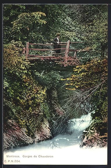 Ansichtskarten: AK Montreux, Gorges du Chauderon – Gebraucht aus Berlin von bartko-reher
