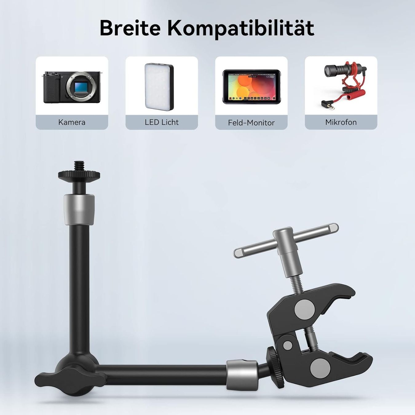 Supporti a parete: 10 Zoll Magic Arm mit Super Clamp Large – Nuovo e nell'imballaggio originale da Geneve venduto da Titi2008 1