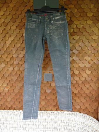 Sehr spezielle Hose grau von S.O.S. Gr. XS / 34 - 240819