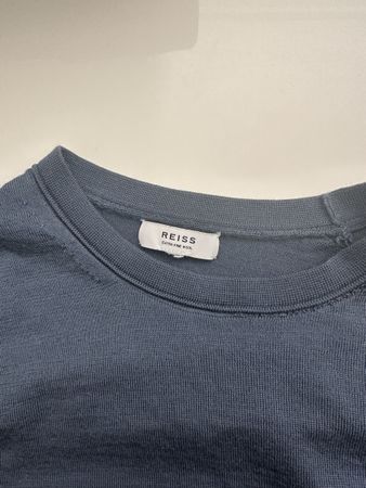 Reiss Herrenpullover aus extra feiner Wolle – Blau,