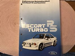Ford Escort RS Turbo Werkstatthandbuch Oktober 1984