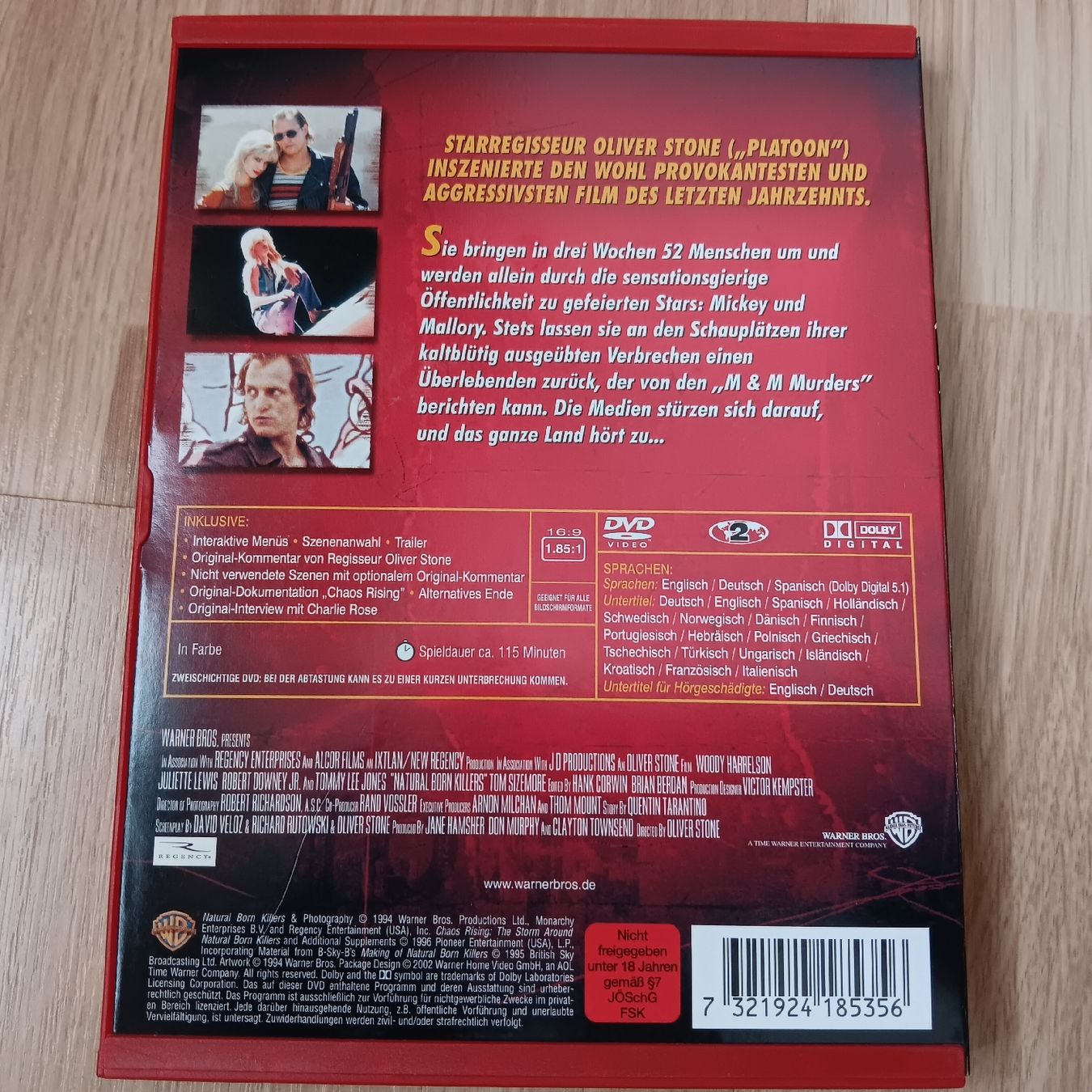 Tutti i DVDs: DVD Natural Born Killers – Nuovo (secondo la descrizione) da Chur venduto da chr_b2cn 1