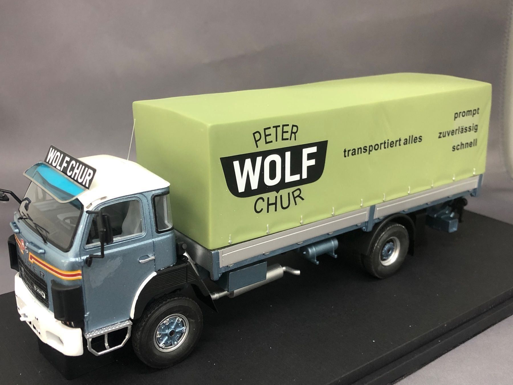 Saurer Modellini d'auto: SAURER D250B Wolf Chur ACE 1:43 – Nuovo e nell'imballaggio originale da Luzern venduto da aa43modelcars-Luzern