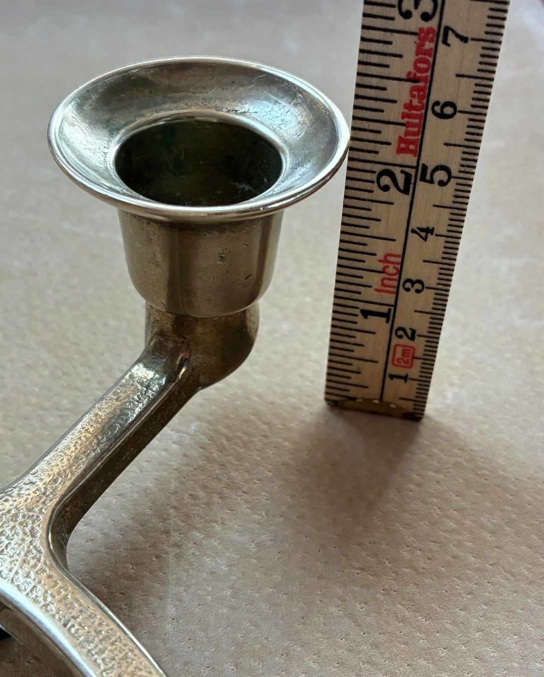 Portacandele: Vintage Runder Kerzenhalter aus Messing – Usato da Ringgenberg BE venduto da ziggythecat 2