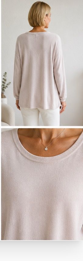 Comma Maglioni & Felpe: Comma Feinstrick Pullover 44 rosa-silber ✨ – Usato da Hägendorf venduto da Gattonella 1