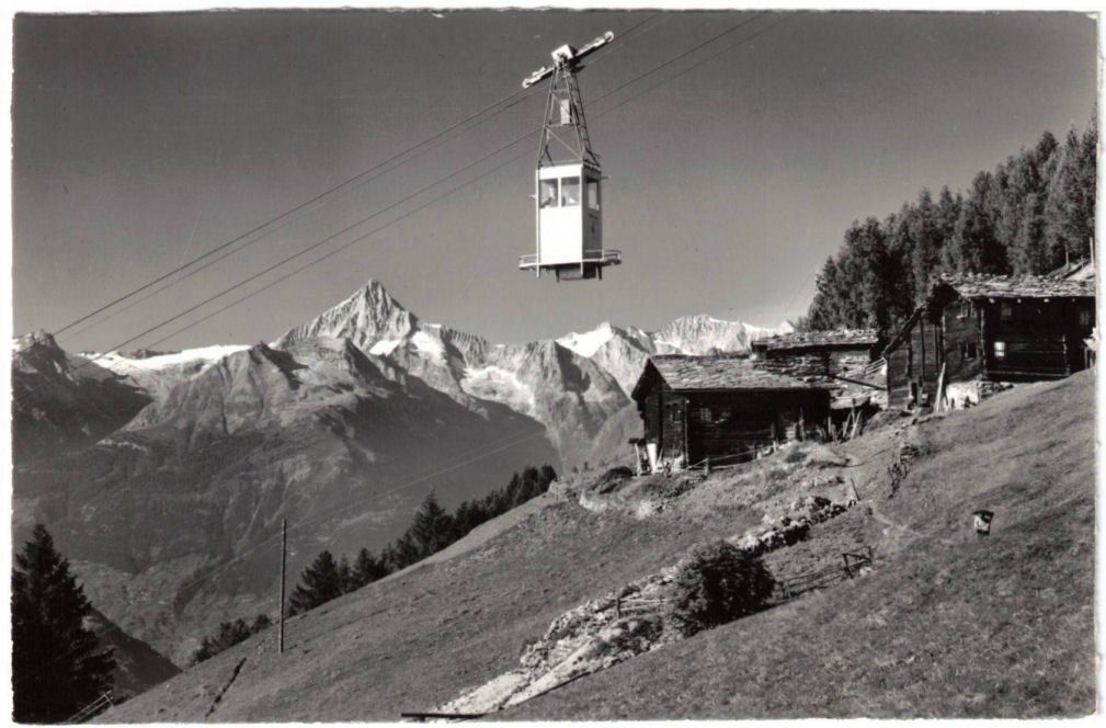 Ansichtskarten: Stalden - Luftseilbahn Stalden--Gspon – Gebraucht aus Binningen von Mountainrider
