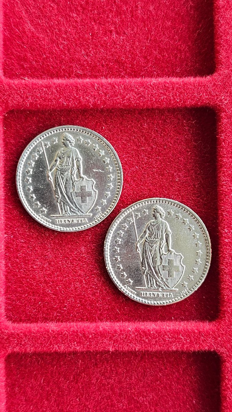 Alle Münzen: 1.-Fr. 1875 + 1876 – Gebraucht aus Unterterzen von Speedy076 1