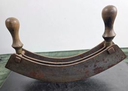 Antikes Doppel-Wiegemesser / Kräutermesser – Rarität