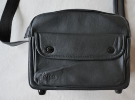 Sac d’épaule LEICA, cuir nappa noir