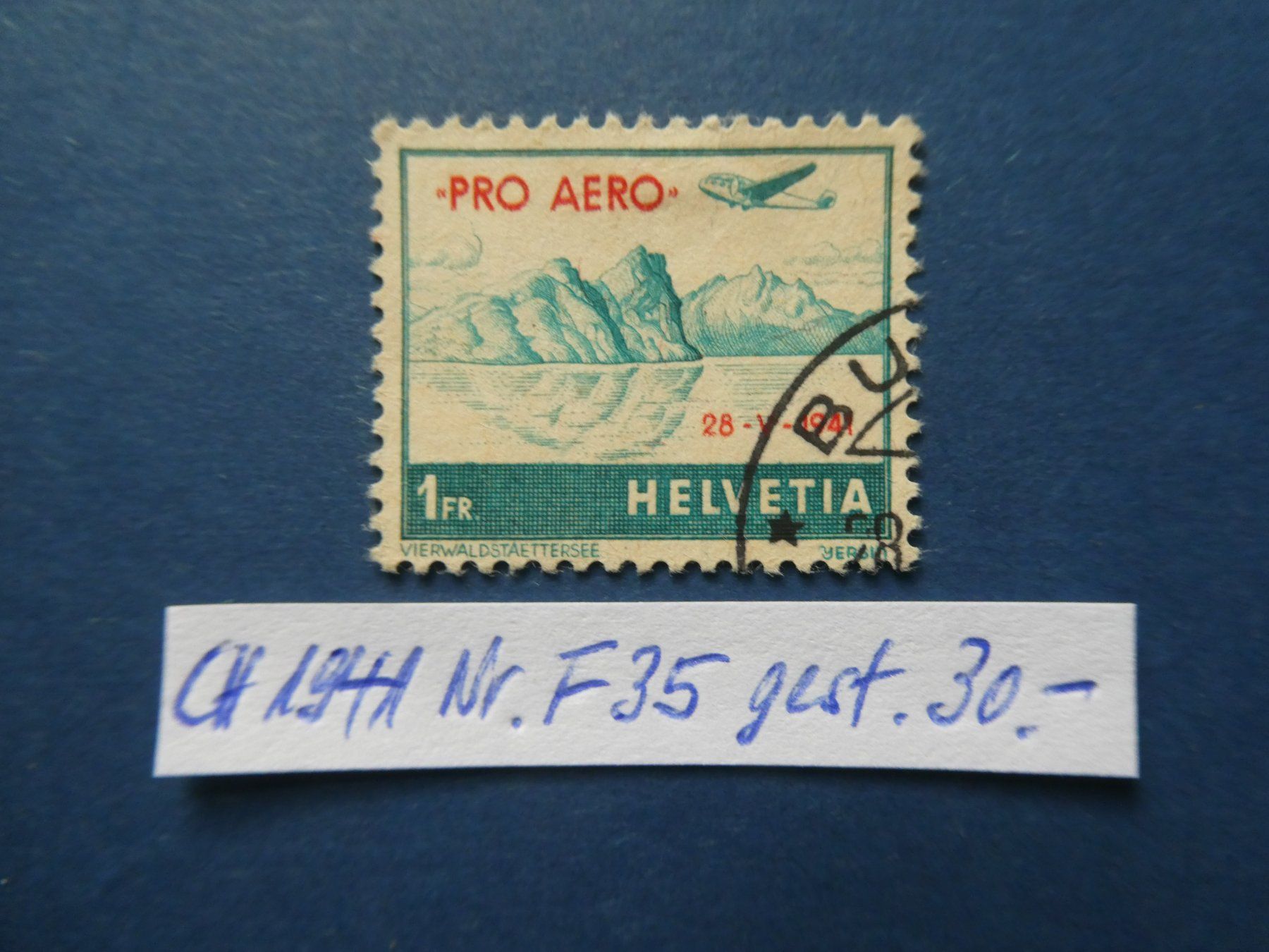 Tutti i francobolli: CH 1941 Nr. F35 gestempelt – Usato da Lausen venduto da Herbamare01