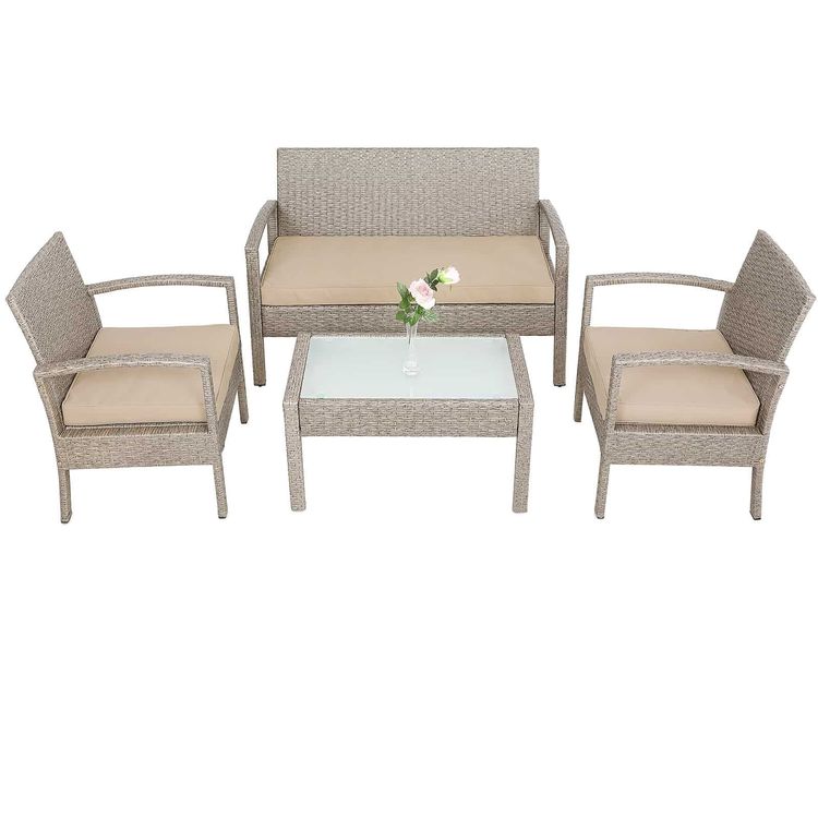 Garten-Sitzgruppe - Polyrattan 1