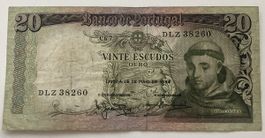 Portugal 20 Escudos 26.05.1964