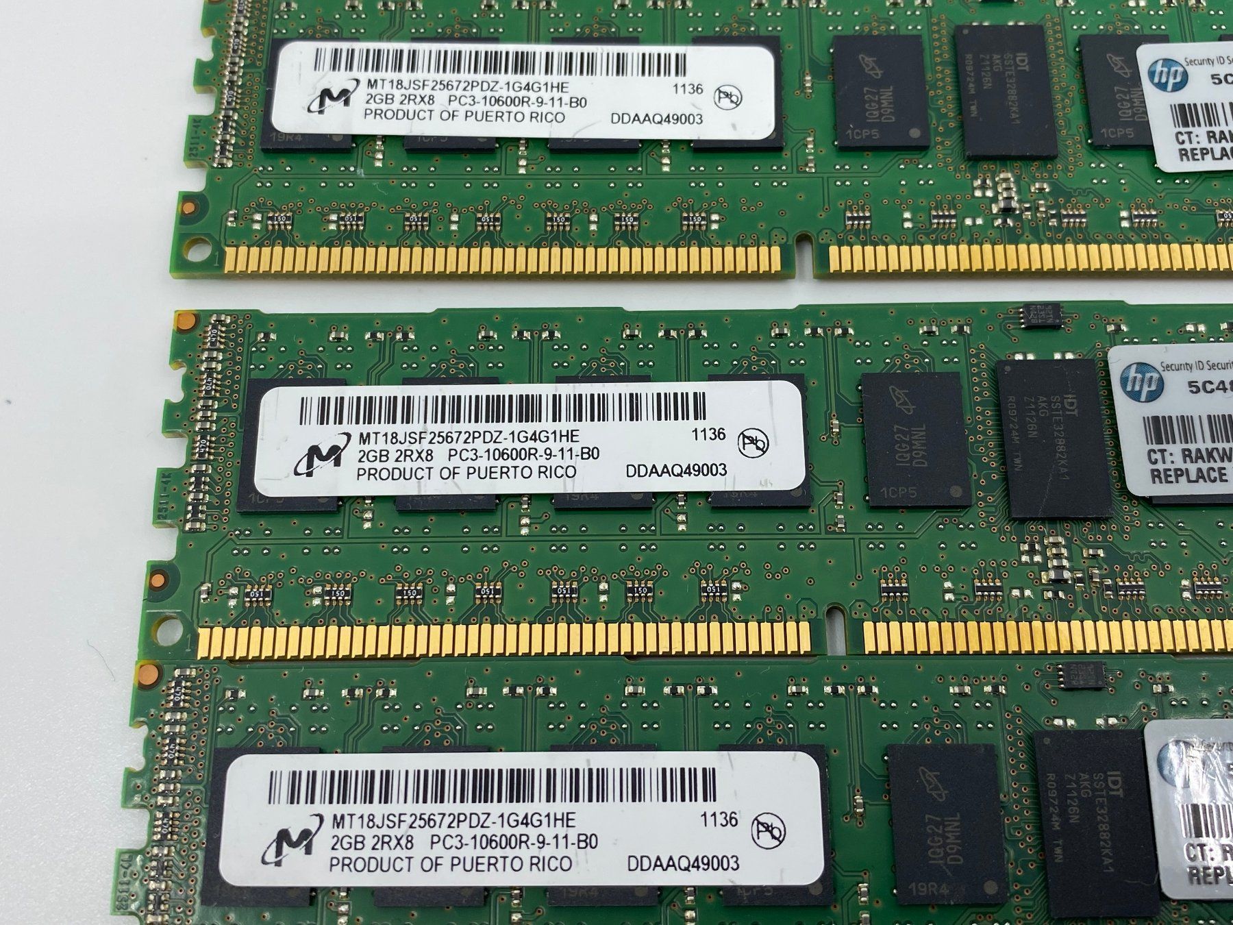 Memoria / RAM: 6x 2GB 2RX8 PC3-10600R-9-11-B0 – Usato da Langwiesen venduto da Restposten-24 1