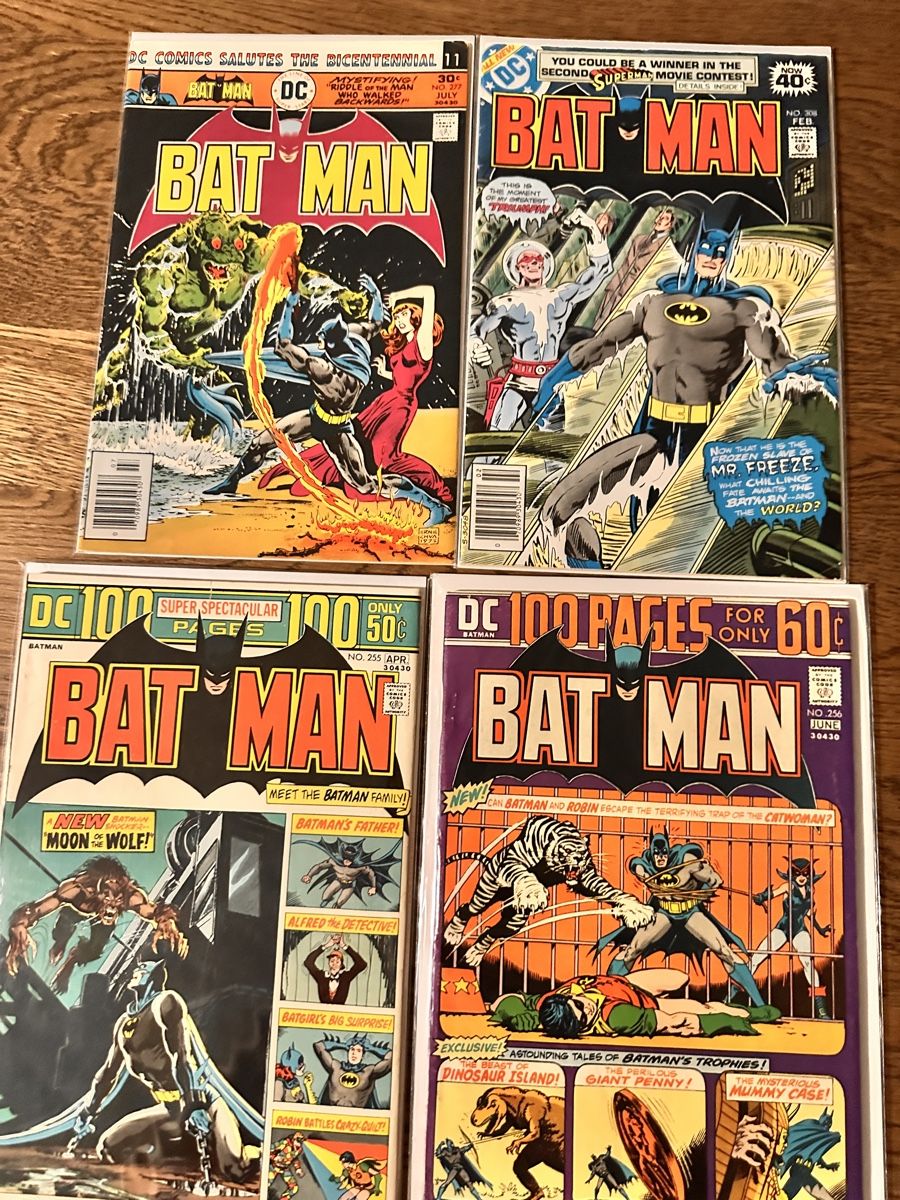 Fumetti: Batman Comics 255, 256, 277, 308  – Usato da Gattikon venduto da 386ComicEmpire