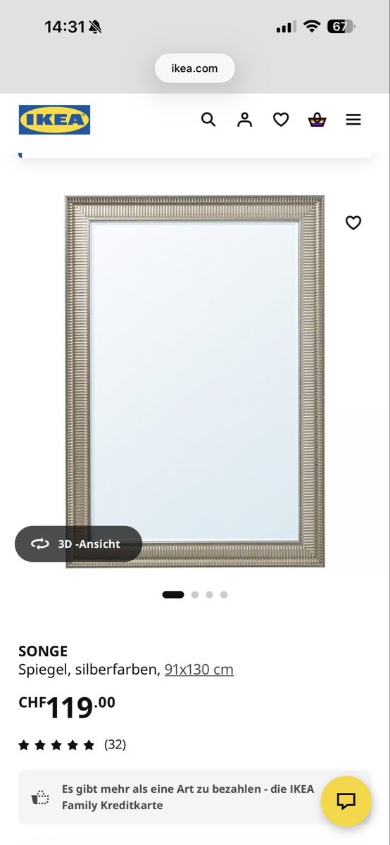 Ikea Specchi: Spiegel gross 2x – Nuovo (secondo la descrizione) da Liebistorf venduto da Sarahx3 1