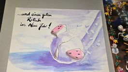 Diddl Weihnachtskarte 5a Rarität