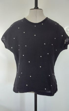 Shirt Tunika schwarz M