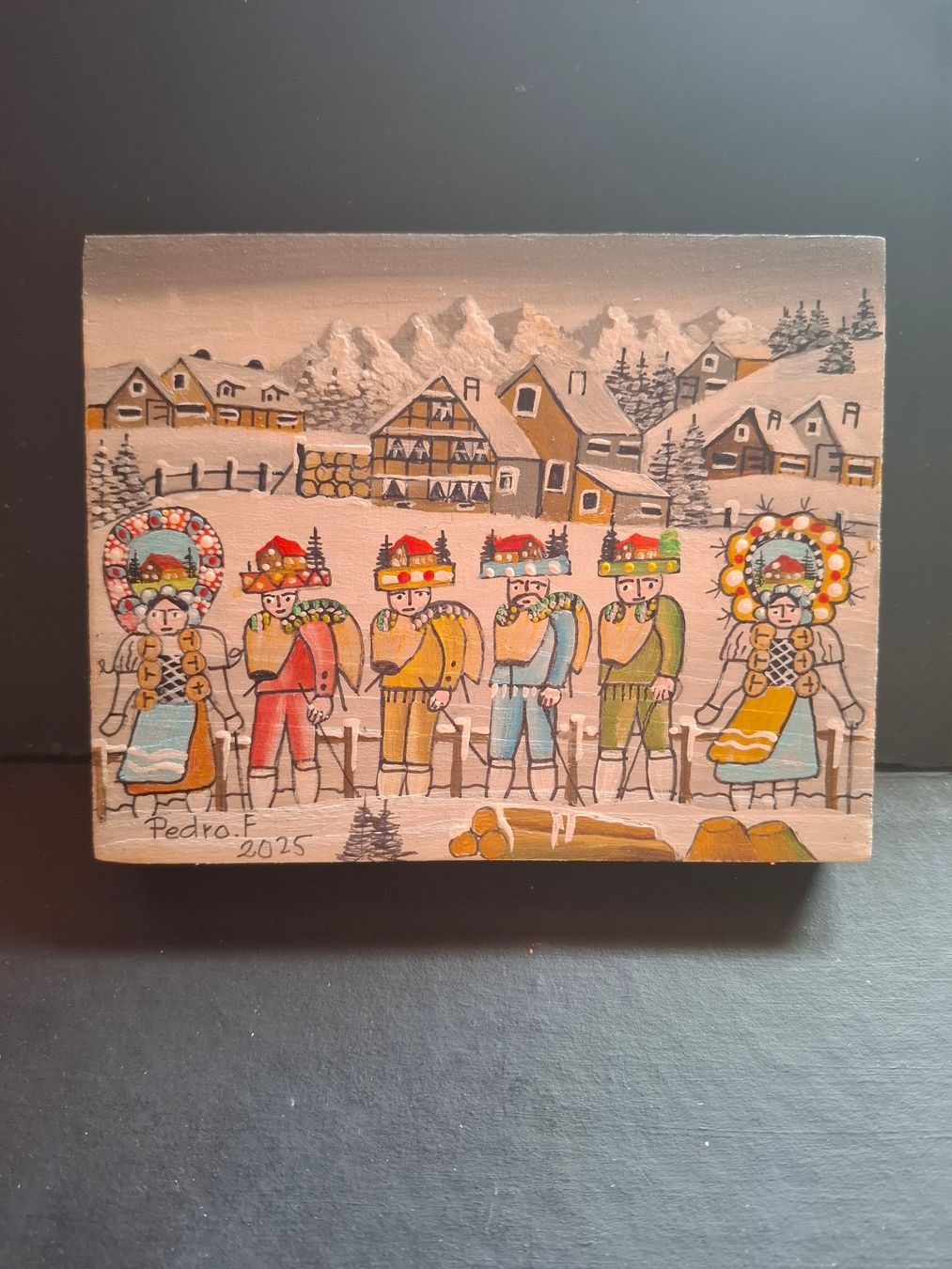 Gemälde: Mini Bild Silvesternklausen **  2 – Gebraucht aus Zürich von Soragno50