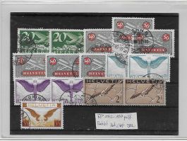 FP 1935 - 1937 geriffeltes Restlot Kat: CHF 203.-