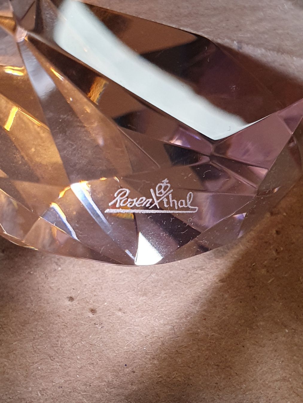 Rosenthal Toutes les décorations: Rosenthal Kristall Diamant - Rosa – D'occasion à Umiken par Mr0o0ME 3