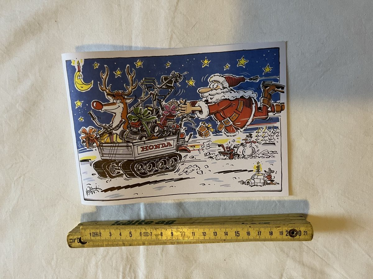 Cartoline: Honda Weinachtskarte Vintage – Nuovo (secondo la descrizione) da bretzwil venduto da nightflasher 2