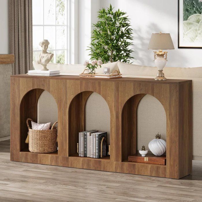 Tavoli: Konsolentisch 160cm Bogenregal 3 Ebenen – Nuovo e nell'imballaggio originale da Gretzenbach venduto da Genfi-Shop 2