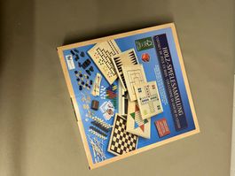 Holz-Spielesammlung mit über 100 Spielen – neu & ungeöffnet