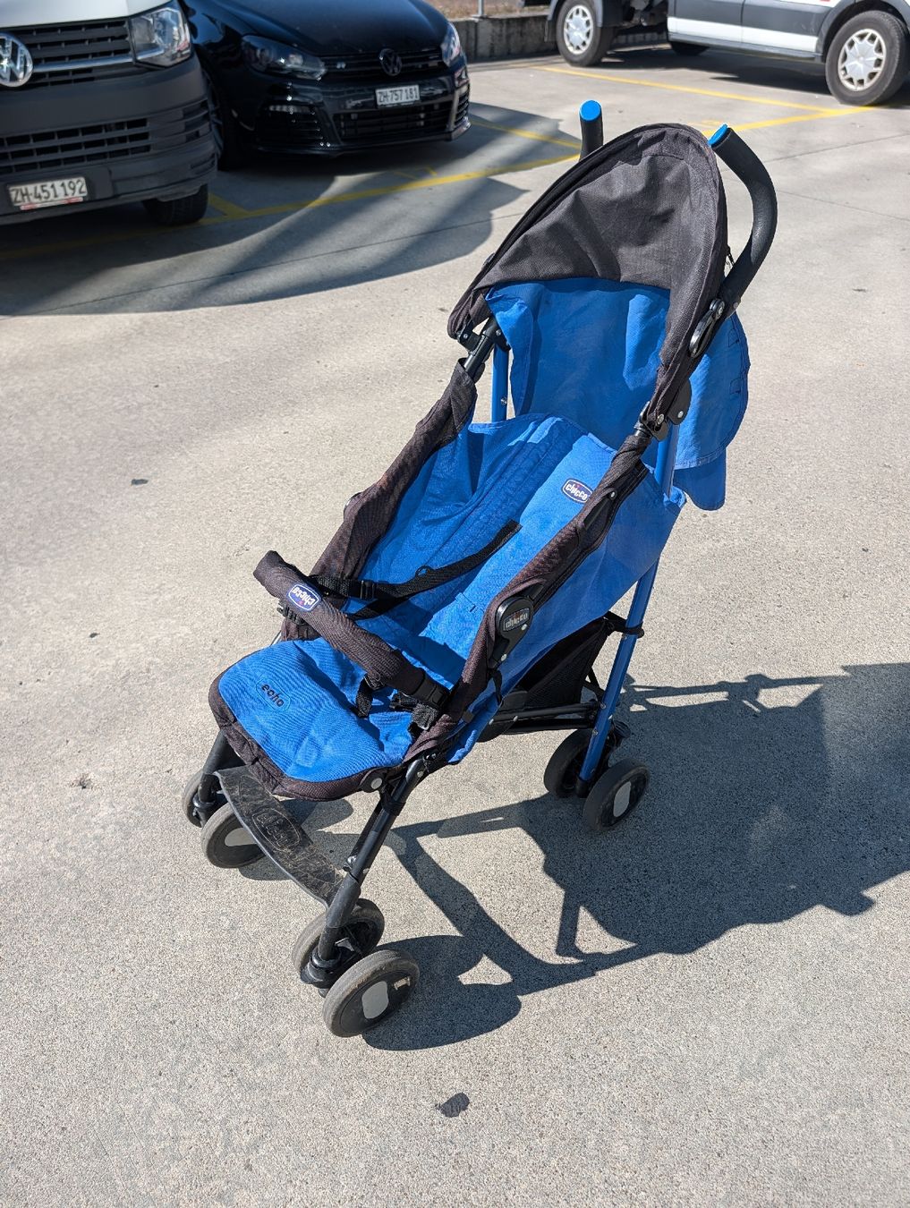Chicco Kinderwagen: Kinderwagen Chicco Echo blau schwarz – Gebraucht aus Oberglatt ZH von LR1989 2