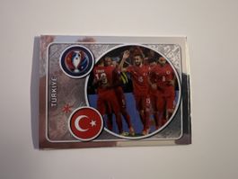 Panini Frankreich EM 2016 Türkei Mannschaft Glitzerbild