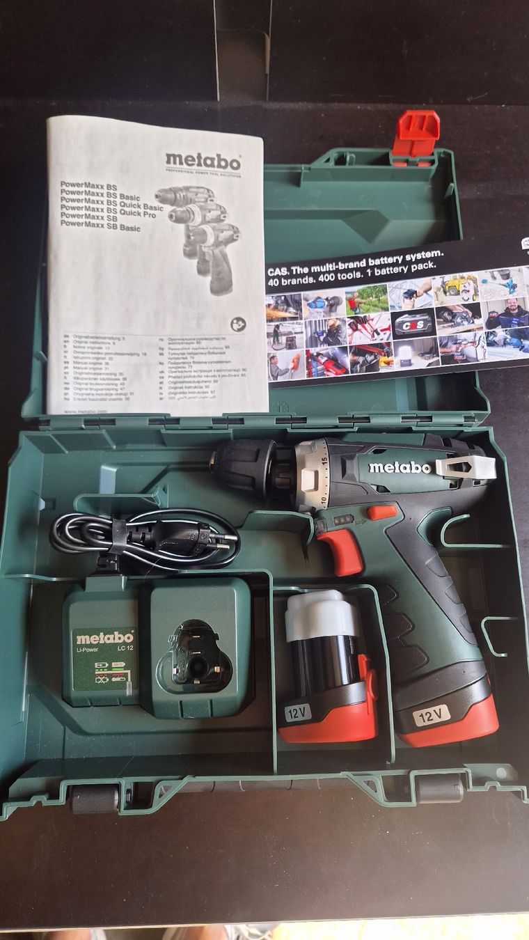 Alle Maschinen: Metabo PowerMaxx BS Basic Akkuschrauber + LC 12V – Neu und originalverpackt aus Wassen UR von Reto_kieliger 1