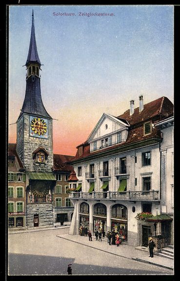 Ansichtskarten: AK Solothurn, Zeitglockenturm – Gebraucht aus Berlin von bartko-reher