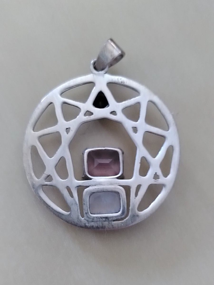 Ciondoli: Anhänger mit Granat, Amethyst und Mondstein – Nuovo (secondo la descrizione) da Zürich venduto da Gillheri 1