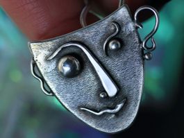 SALE! ORPHEUS Maske Silberanhänger · SILVER MIRAGE Serie #1