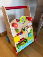 Lauflernwagen aus Holz, Motorikspielzeug für Kleinkinder