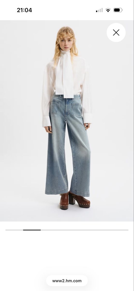 H&M Jeans: H&M Wide High Jeans – Usato da Erlenbach ZH venduto da itemstobepruchased