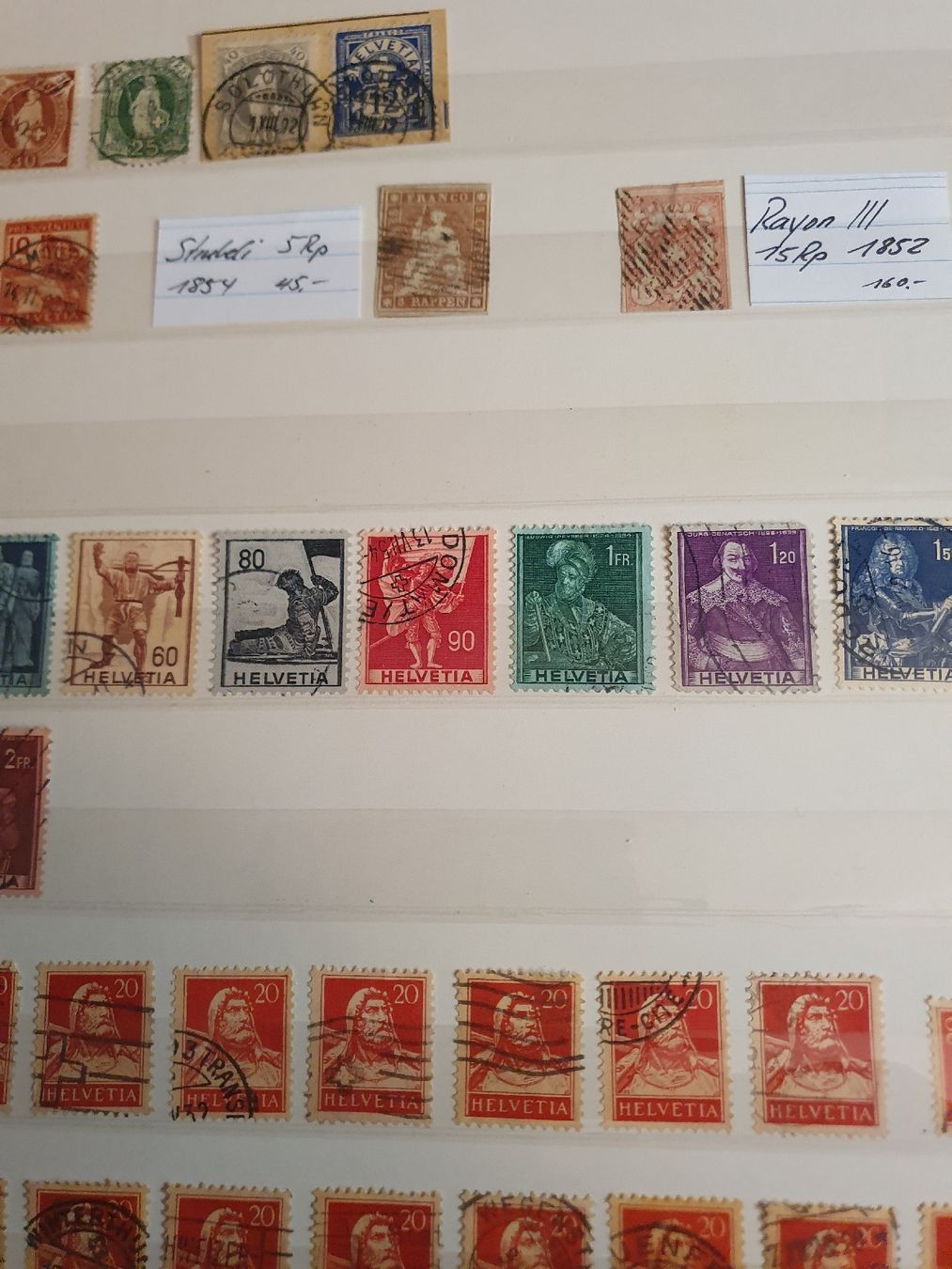 Tous les timbres: CH Briefmarken ab Rayon – D'occasion à Belp par Liacheyenne